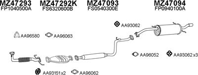 Veneporte 470043 - Система випуску ОГ autocars.com.ua