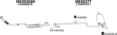 Veneporte 500094 - Система випуску ОГ autocars.com.ua