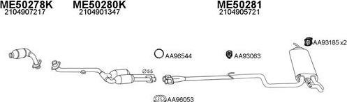 Veneporte 500106 - Система випуску ОГ autocars.com.ua
