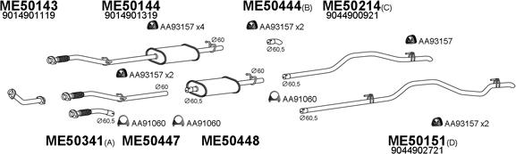 Veneporte 500132 - Система випуску ОГ autocars.com.ua