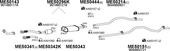 Veneporte 500133 - Система випуску ОГ autocars.com.ua