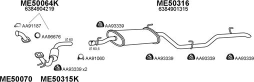 Veneporte 500140 - Система выпуска ОГ autodnr.net