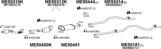 Veneporte 500172 - Система выпуска ОГ avtokuzovplus.com.ua