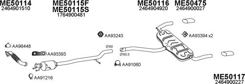 Veneporte 500272 - Система випуску ОГ autocars.com.ua