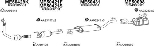 Veneporte 500310 - Система випуску ОГ autocars.com.ua