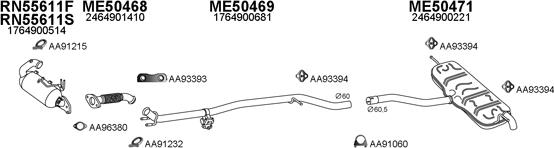 Veneporte 500363 - Система випуску ОГ autocars.com.ua