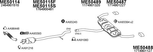 Veneporte 500385 - Система випуску ОГ autocars.com.ua