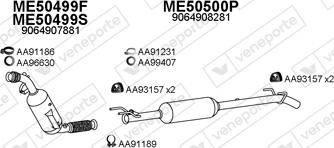Veneporte 500393 - Система випуску ОГ autocars.com.ua