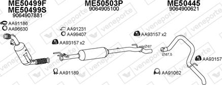 Veneporte 500396 - Система випуску ОГ autocars.com.ua