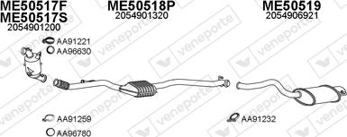 Veneporte 500454 - Система випуску ОГ autocars.com.ua