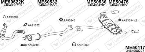 Veneporte 500465 - Система выпуска ОГ avtokuzovplus.com.ua