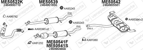 Veneporte 500471 - Система випуску ОГ autocars.com.ua