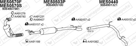 Veneporte 500500 - Система випуску ОГ autocars.com.ua