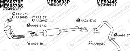 Veneporte 500501 - Система випуску ОГ autocars.com.ua