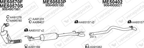 Veneporte 500504 - Система випуску ОГ autocars.com.ua