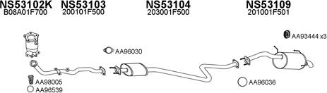 Veneporte 530011 - Система випуску ОГ autocars.com.ua