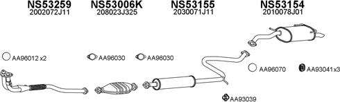 Veneporte 530025 - Система випуску ОГ autocars.com.ua