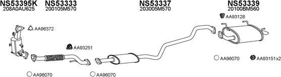 Veneporte 530096 - Система випуску ОГ autocars.com.ua