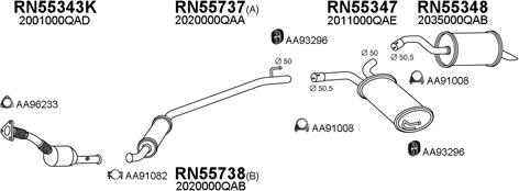Veneporte 530215 - Система випуску ОГ autocars.com.ua