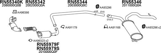 Veneporte 530216 - Система випуску ОГ autocars.com.ua