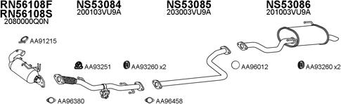 Veneporte 530270 - Система випуску ОГ autocars.com.ua