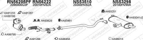 Veneporte 530323 - Система випуску ОГ autocars.com.ua