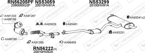 Veneporte 530324 - Система випуску ОГ autocars.com.ua