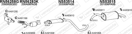 Veneporte 530329 - Система випуску ОГ autocars.com.ua