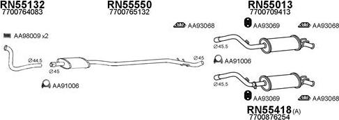 Veneporte 550015 - Система випуску ОГ autocars.com.ua