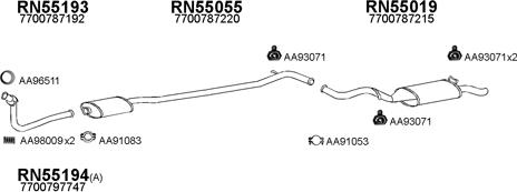 Veneporte 550030 - Система випуску ОГ autocars.com.ua