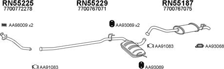 Veneporte 550041 - Система випуску ОГ autocars.com.ua