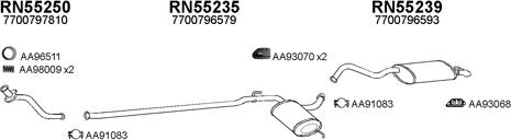 Veneporte 550050 - Система випуску ОГ autocars.com.ua