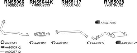 Veneporte 550071 - Система випуску ОГ autocars.com.ua