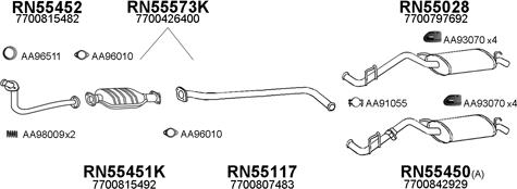 Veneporte 550084 - Система випуску ОГ autocars.com.ua