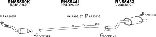 Veneporte 550085 - Система випуску ОГ autocars.com.ua