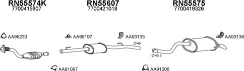 Veneporte 550091 - Система випуску ОГ autocars.com.ua