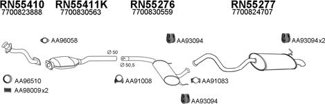 Veneporte 550132 - Система випуску ОГ autocars.com.ua