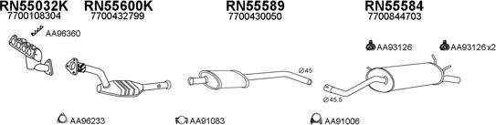 Veneporte 550153 - Система випуску ОГ autocars.com.ua