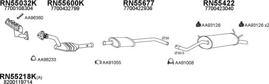Veneporte 550159 - Система випуску ОГ autocars.com.ua