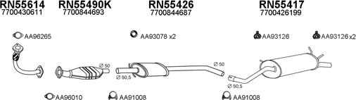 Veneporte 550161 - Система випуску ОГ autocars.com.ua