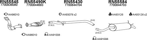 Veneporte 550162 - Система випуску ОГ autocars.com.ua