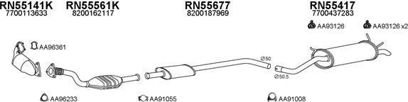 Veneporte 550165 - Система випуску ОГ autocars.com.ua