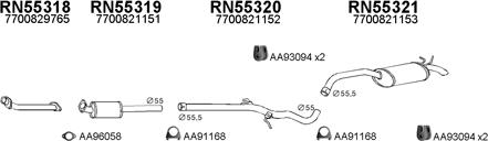 Veneporte 550196 - Система випуску ОГ autocars.com.ua