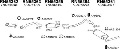 Veneporte 550206 - Система випуску ОГ autocars.com.ua