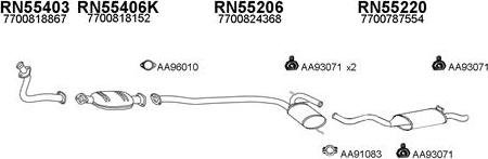 Veneporte 550234 - Система випуску ОГ autocars.com.ua