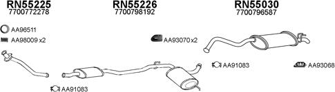 Veneporte 550235 - Система випуску ОГ autocars.com.ua