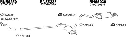 Veneporte 550238 - Система випуску ОГ autocars.com.ua