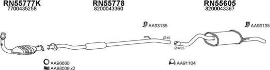 Veneporte 550255 - Система випуску ОГ autocars.com.ua