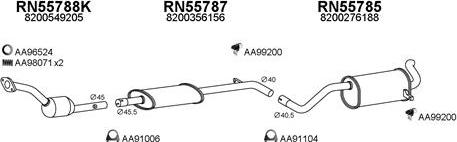 Veneporte 550263 - Система випуску ОГ autocars.com.ua