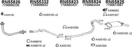 Veneporte 550286 - Система випуску ОГ autocars.com.ua